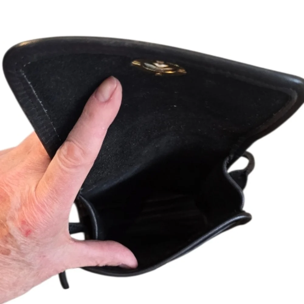 Coach Legacy Scooter Black Leather Vintage Crossbody Bag